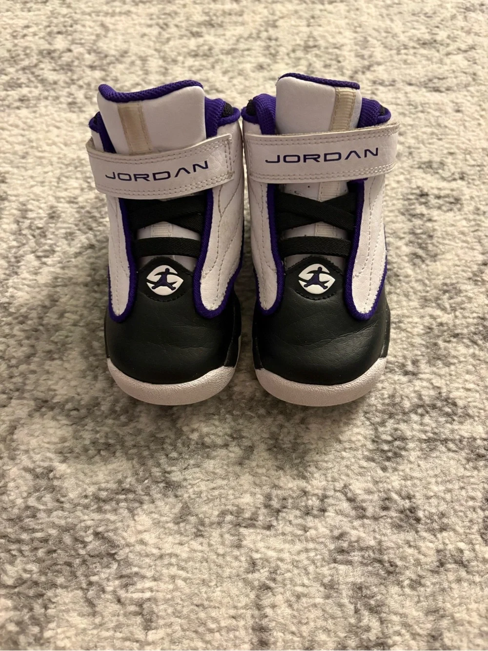 7C Jordan Purple Black & White Basketball Shoes